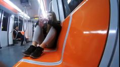Hot teen seducing me in the train