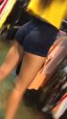 Jailbait teen in tight shorts shopping