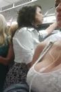 Cute girl big tits cleavage creepshot