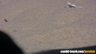 Nudist Milf Finger fucked at the beach