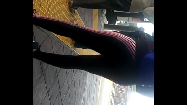 Candid bus booty