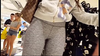 Voyeur booty shopping mall