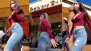 JB teen voyeur with small tits and ass