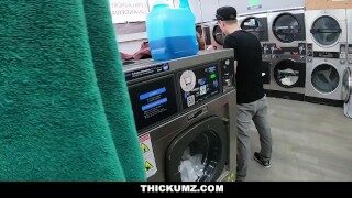 Thickumz- Big Booty Ebony Flashes and Fucked in Public