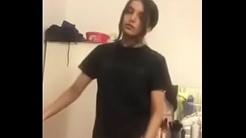Young girl undresses