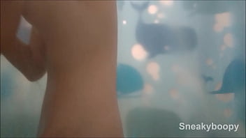 Spying on Small Teen in the Bath
