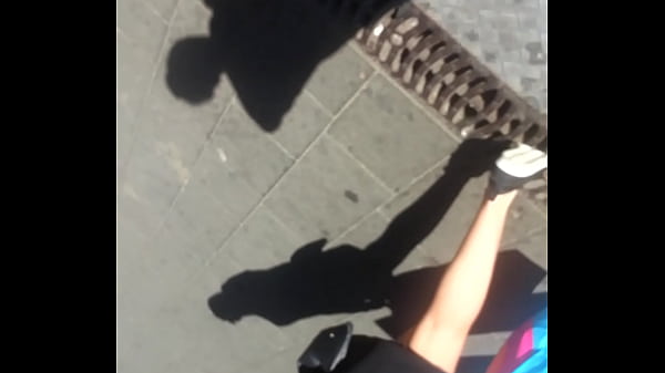 Upskirt thong
