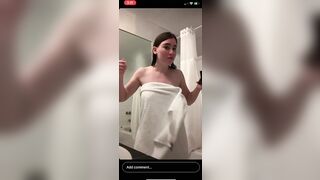 18yo amateur teen dropping towel